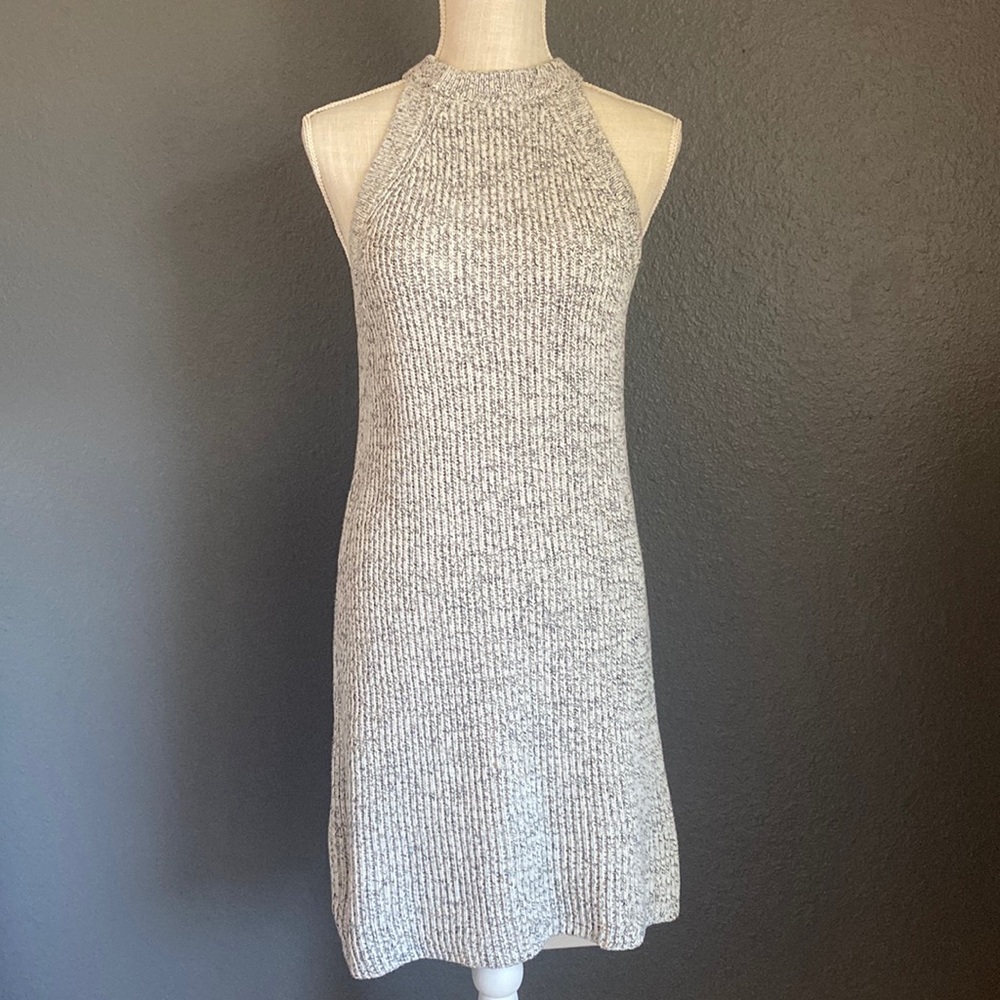 Madewell Valley Ribbed Sleeveless Sweater Dress